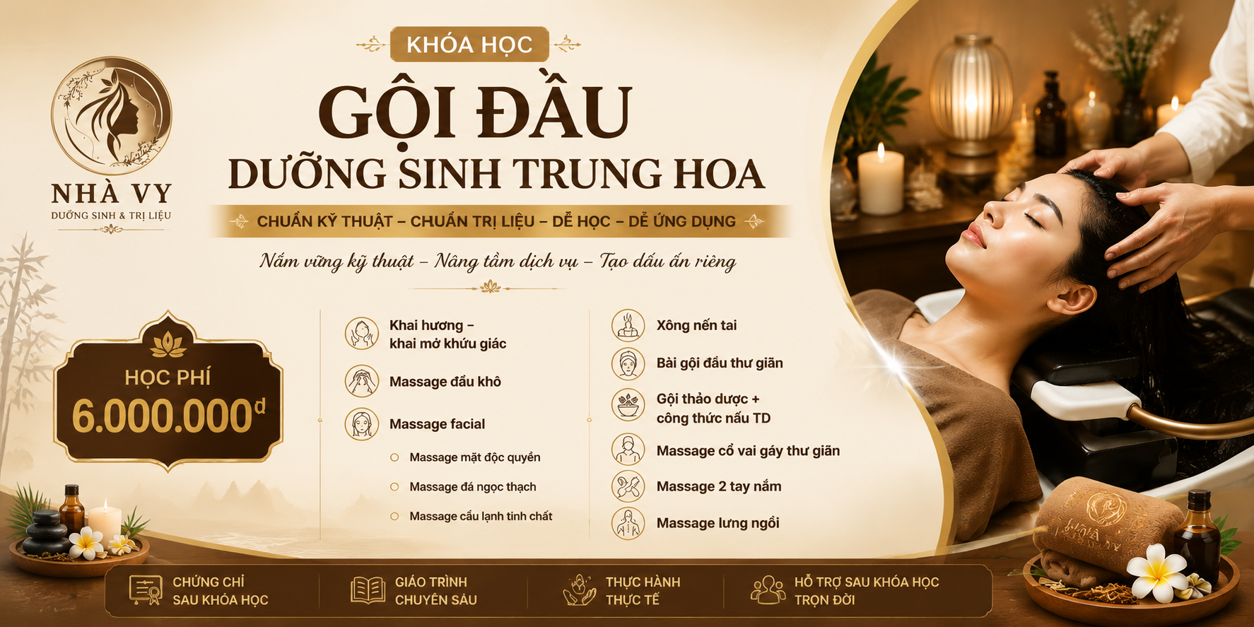 Gội đầu Dưỡng sinh Trung Hoa