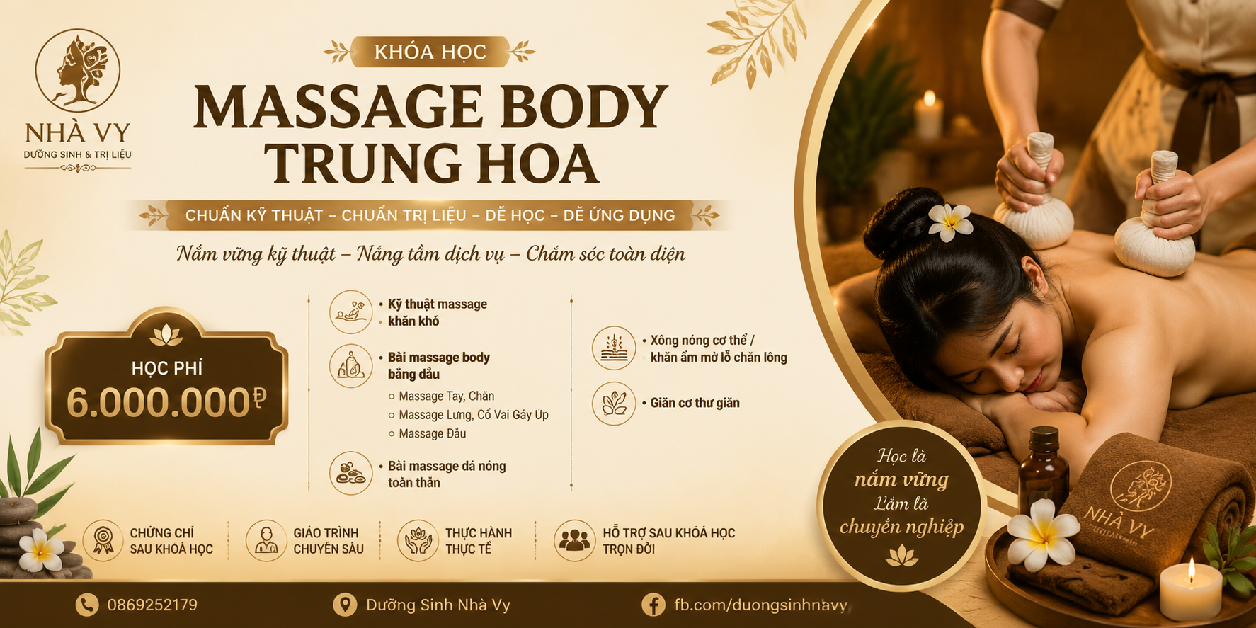 Khóa học Massage Body Trung Hoa